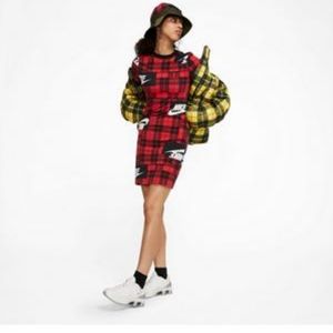 plaid nike dress